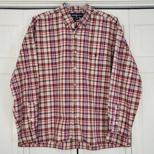 Ralph Lauren Vintage Greggor Men's Plaid Button Down Shirt XL